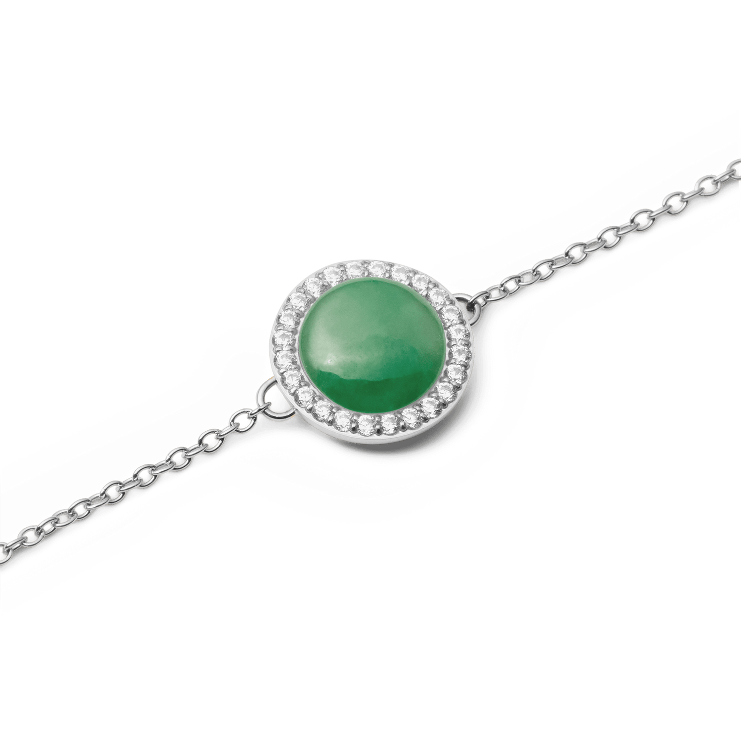 Audrey Bracelet Jade Silver