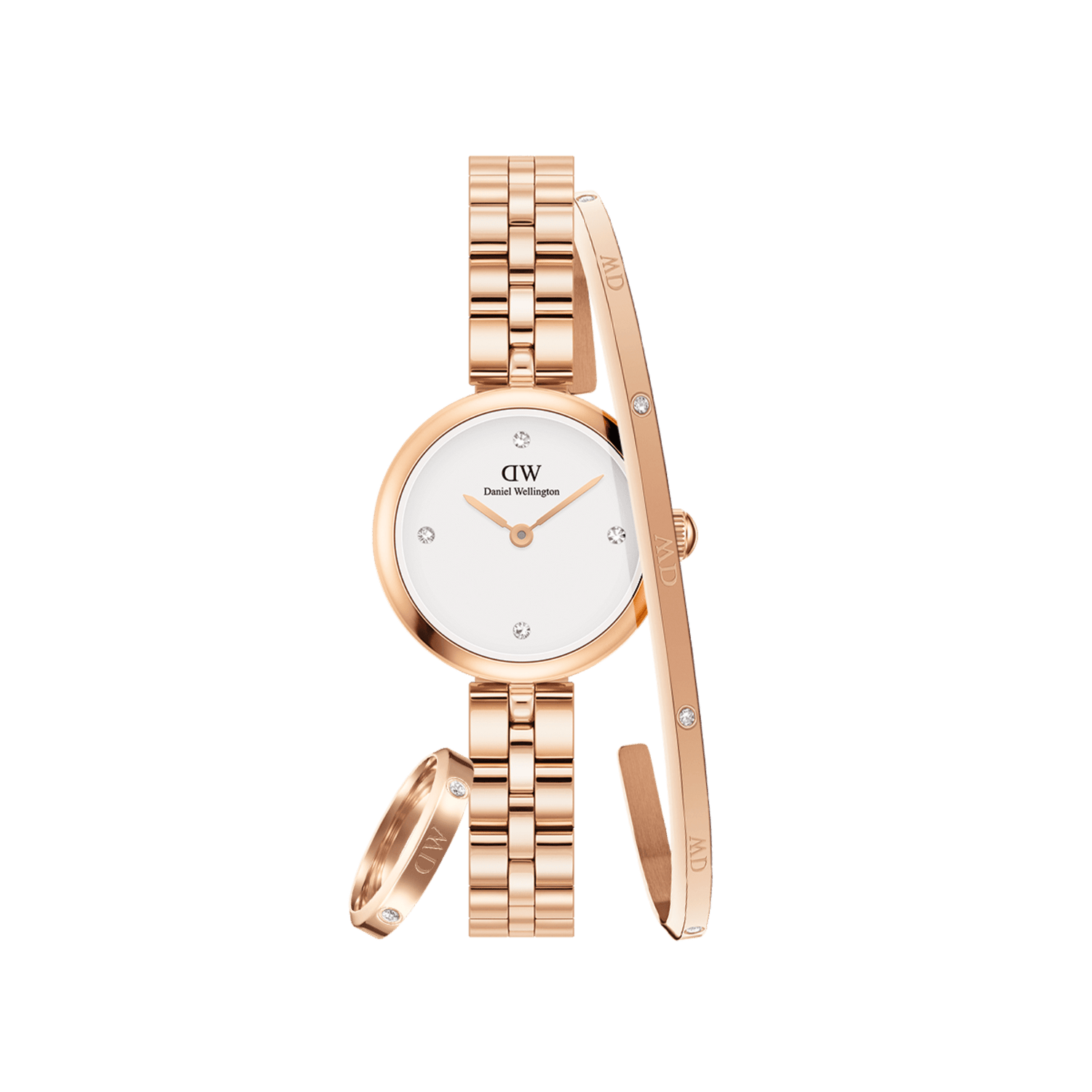 Elan Lumine Watch + Lumine Bracelet & Ring Rose Gold