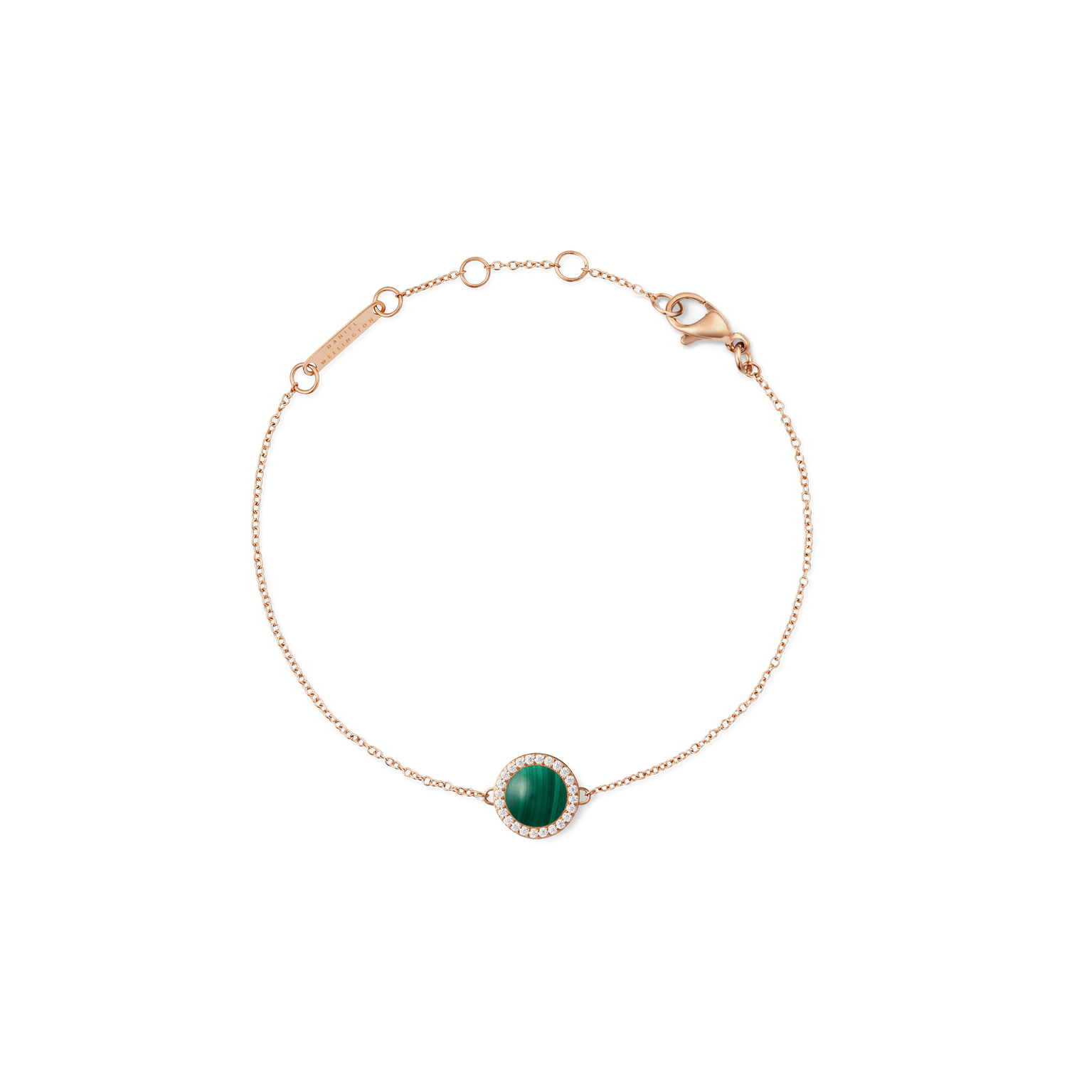 Audrey Bracelet Malachite Rose Gold