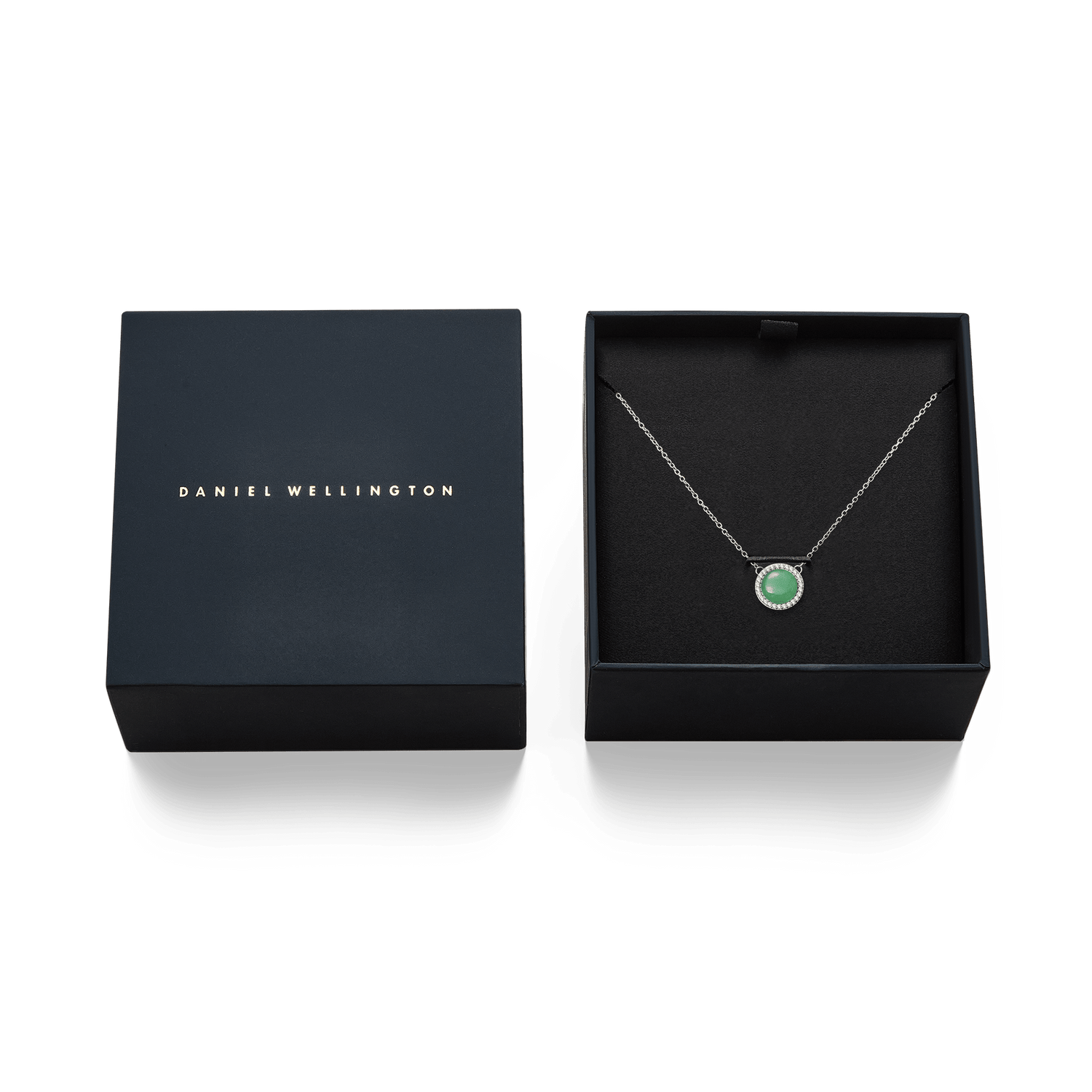 Audrey Necklace Jade Silver