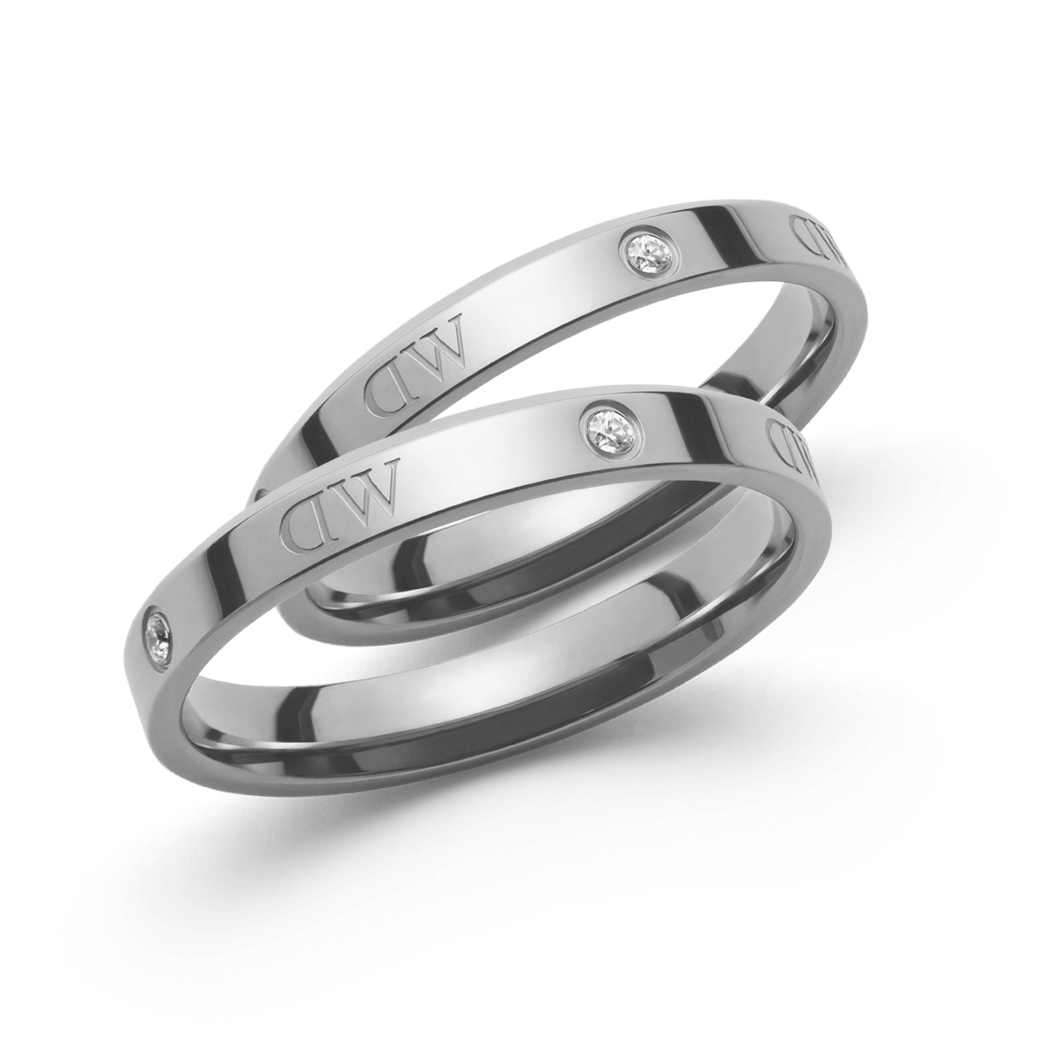 2x Classic Lumine Ring Silver