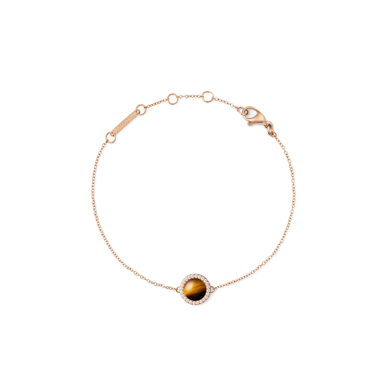 Audrey Bracelet Tiger Eye Rose Gold